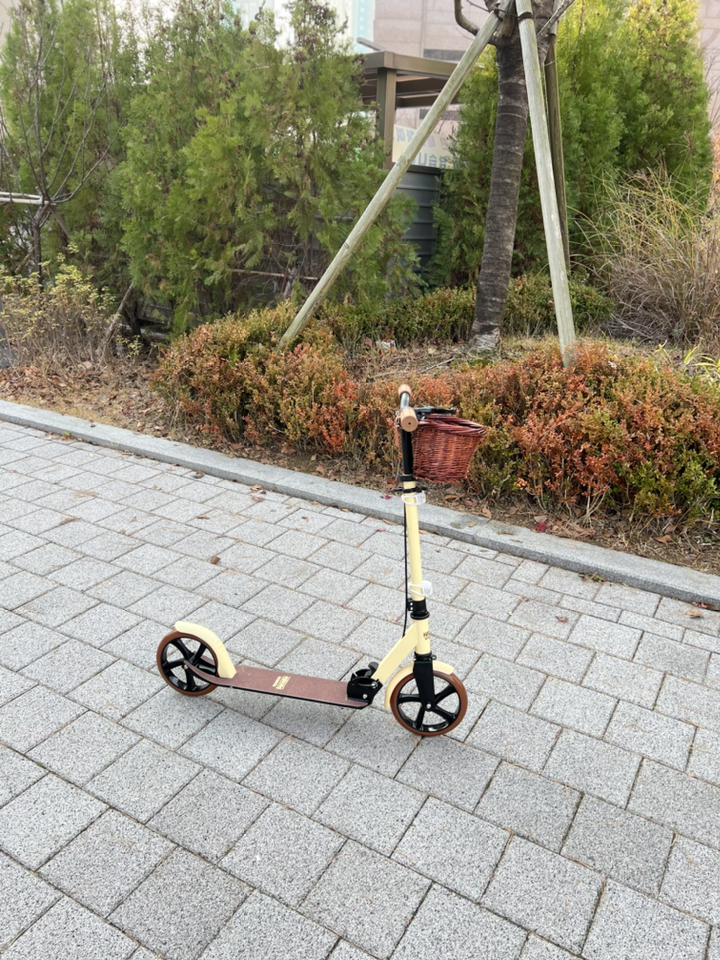 미소바이크 클래식 라탄 자전거 바구니 S