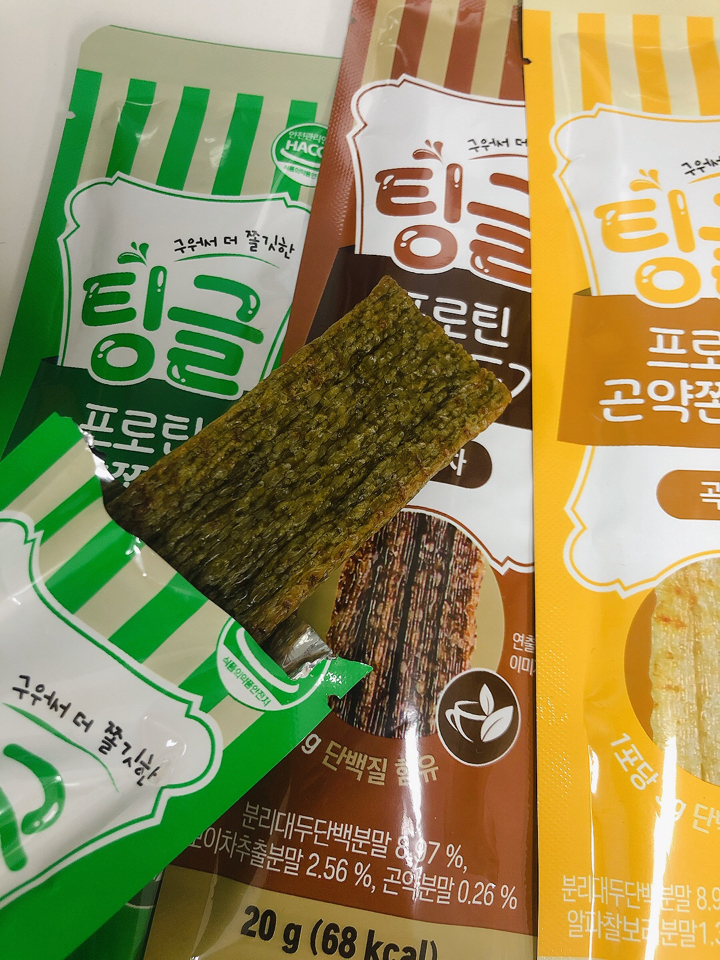 로엘 팅글 프로틴 곤약쫀드기 말차맛