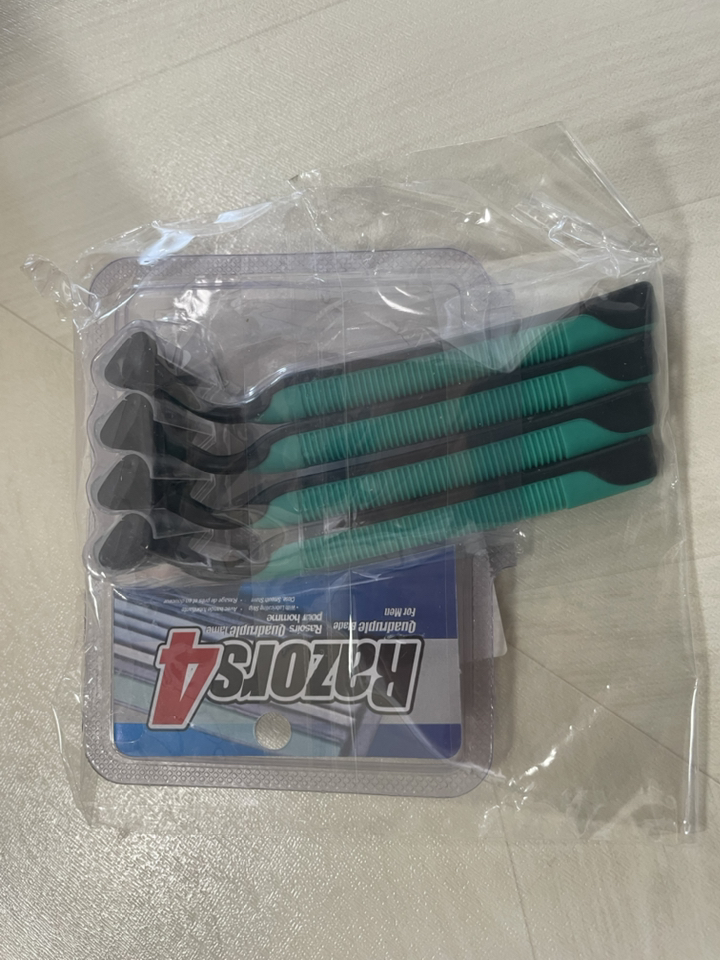 드위트리 Razors 4 일회용 면도기 그린