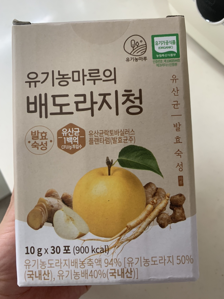 유기농마루 짜먹는스틱형 배도라지청