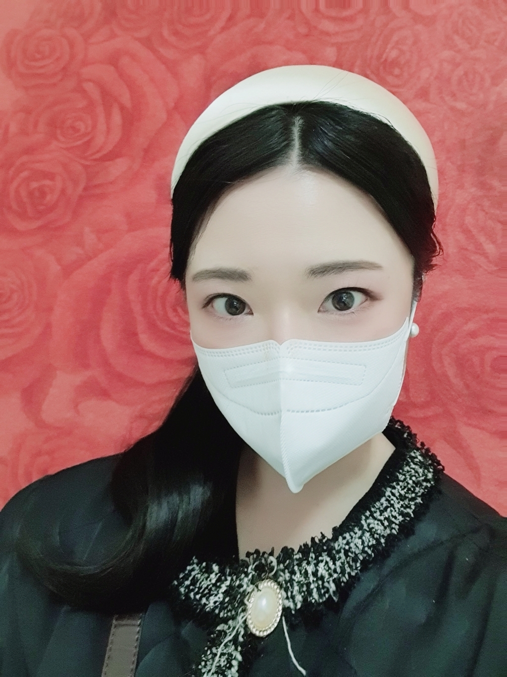 여성용 디아더컬러 담수진주 하객 포멀 포인트 진주 귀걸이