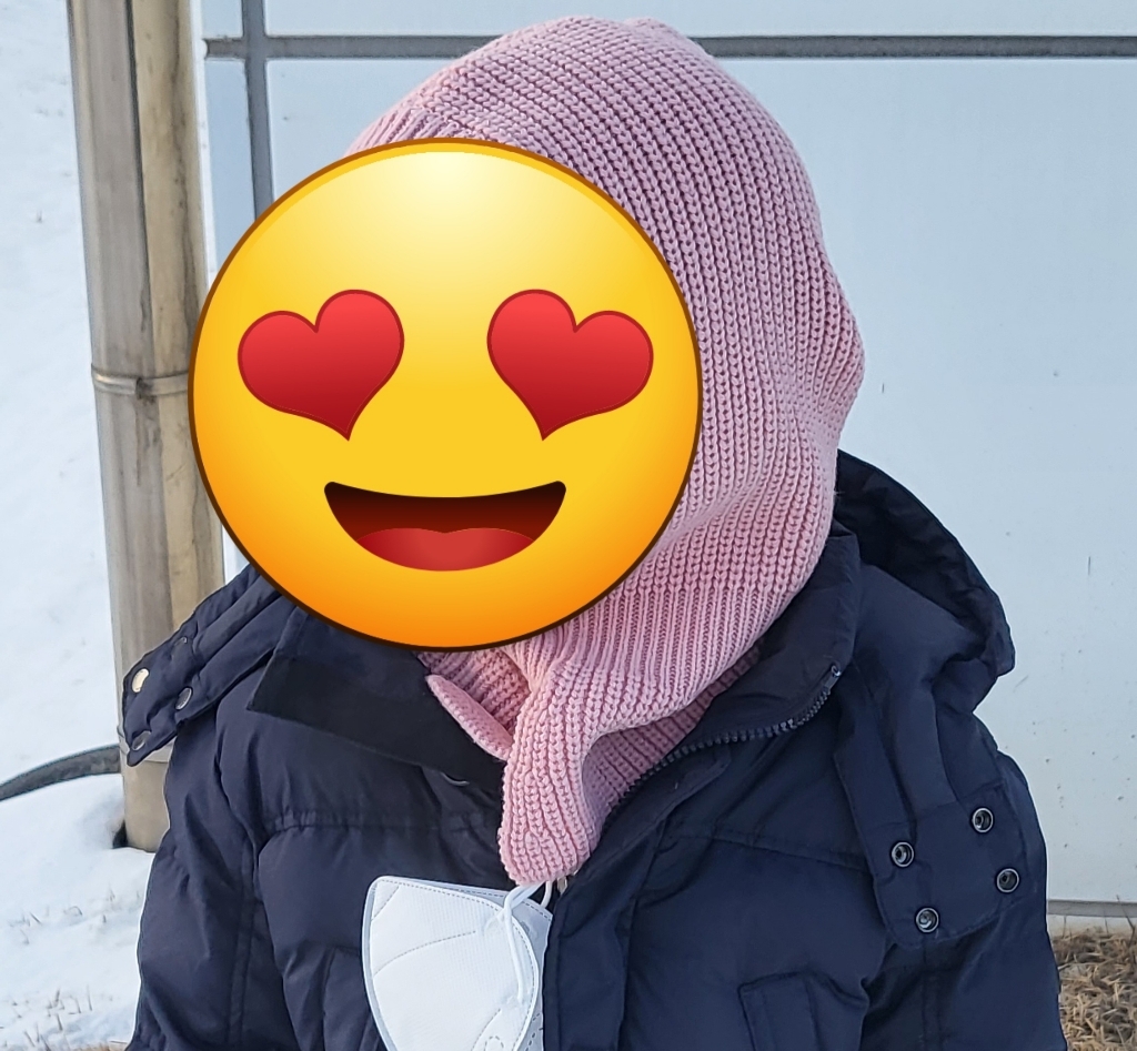 베네통키즈 아동용 컬러바라클라바 비니 QCCK