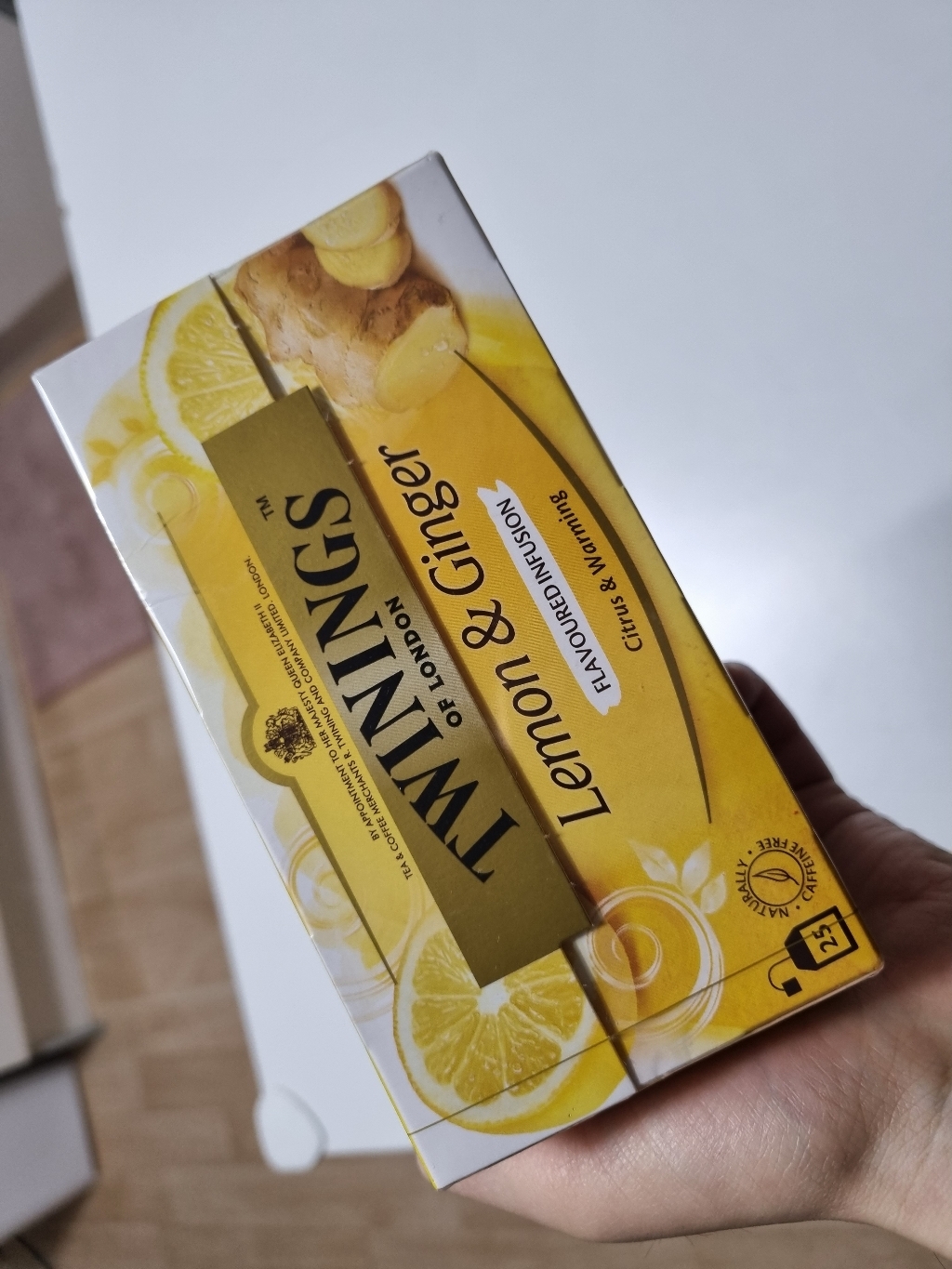 트와이닝 레몬 앤 진저 티백 허브차