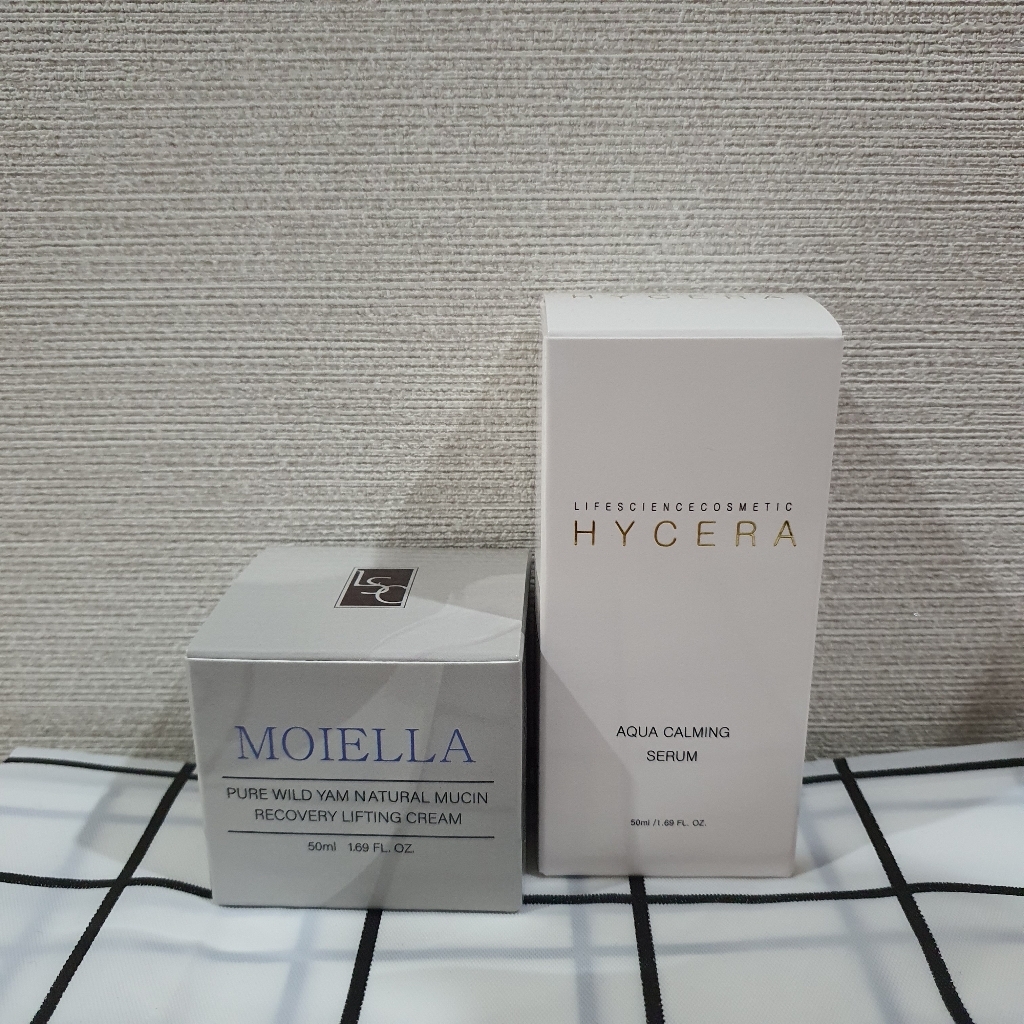 기초 화장품 2종 하이세라 히알루론산 에센스 세럼 앰플 모엘라 탄력 영양 보습 달팽이크림