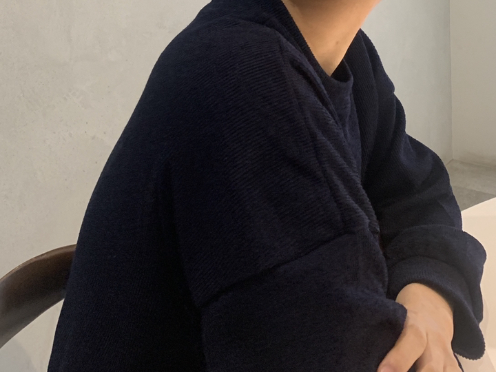 단군 남성용 오버핏 무지라운드 니트맨투맨