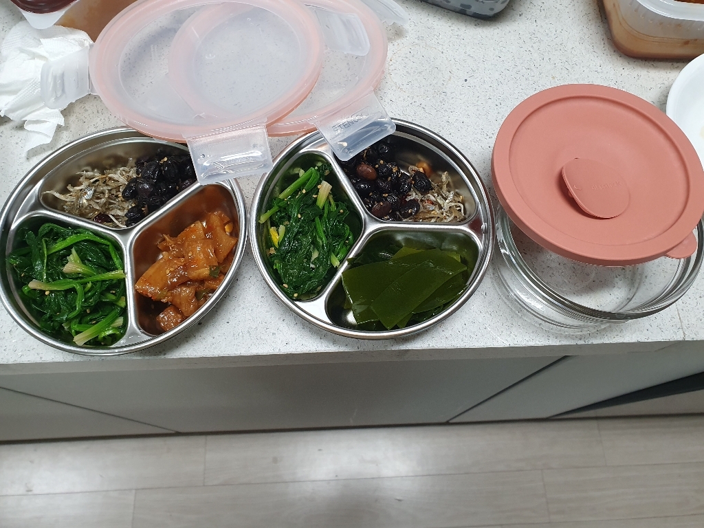 스텐락 퓨어 멀티 원형  밀폐용기 3구