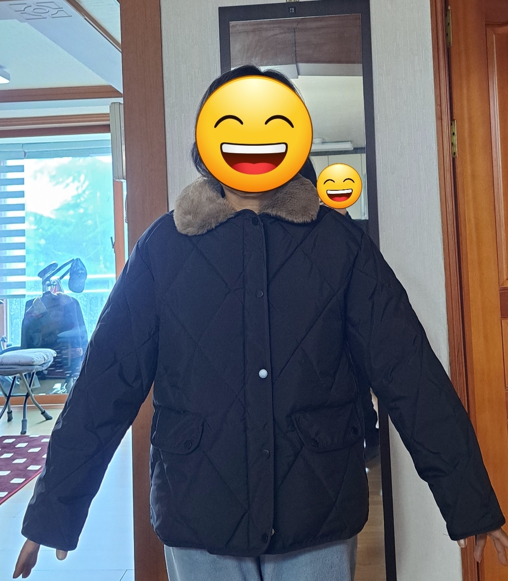 타니즈 게일 퍼 퀼팅 누빔 여성 숏패딩