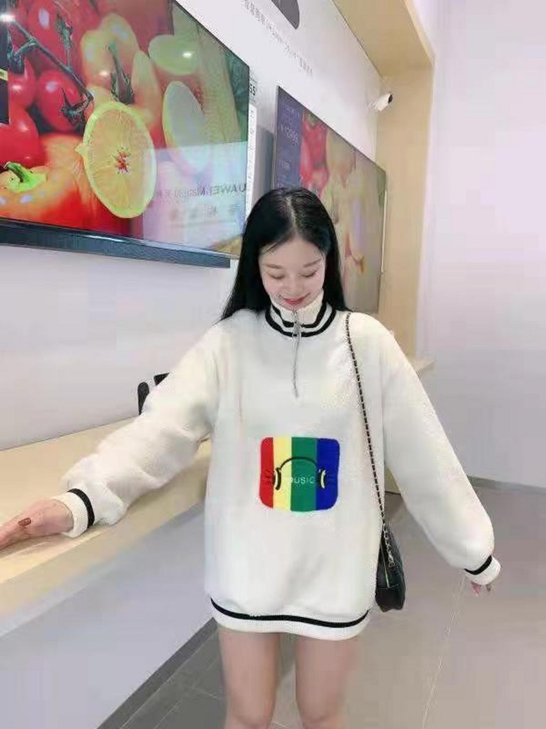 ANYOU 추동 맨투맨 라운드 티셔츠 여성맨투맨 양털자켓
