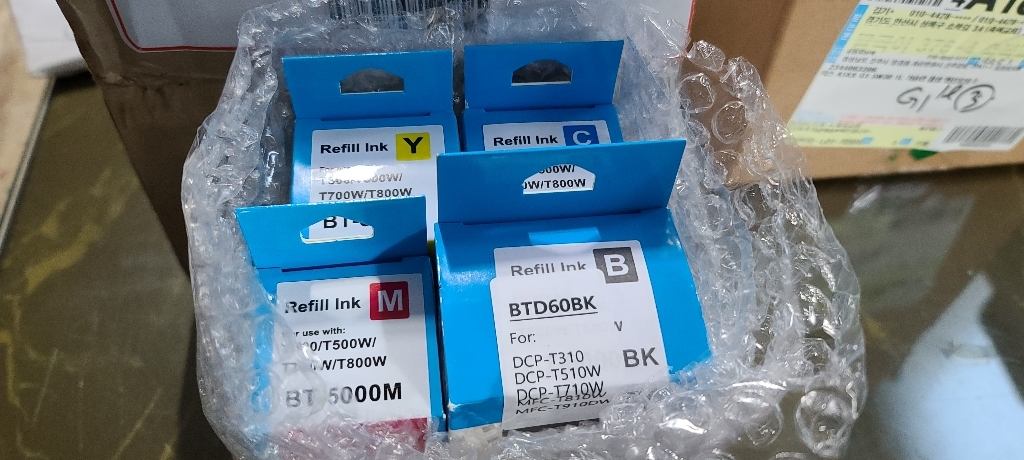 BTD60BK BT5000 환잉크 4색 FC-T920DW DC-T220 DC-T720DW H-T4000DW DC-T420W DC-T310