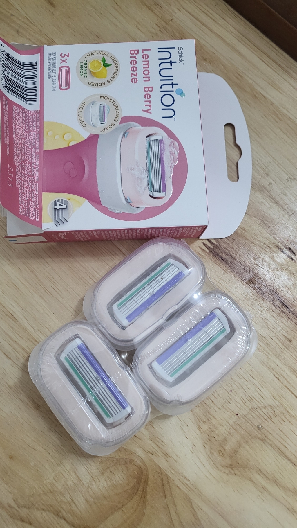 쉬크 인튜이션 제모날 레몬베리 3입