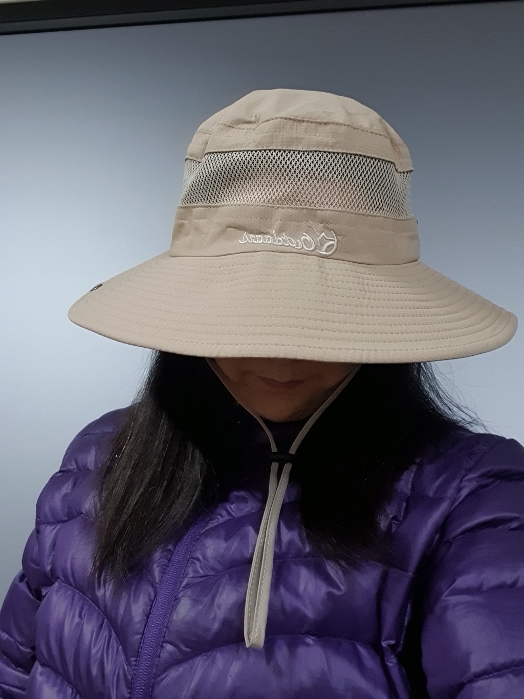 루이비홈 여성용 등산모자 경량 통기성 사파리 챙모자