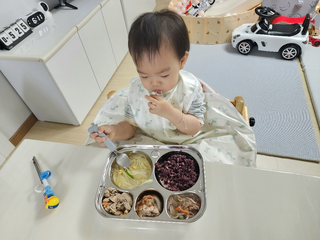 에디슨 유아용 부엉이 스텐식판