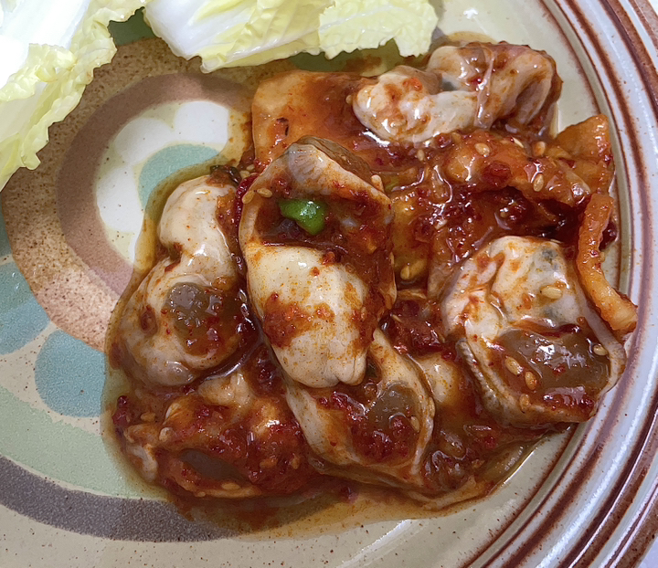 따봉프레시 통영 굴무침 세계최초 수압으로 깐 위생굴 당일무침