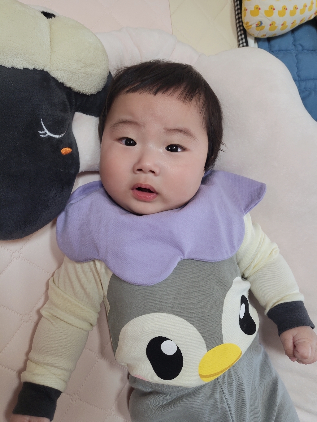 유니프랜드 아동용 리틀 펭귄 후라이스 내의 9부 상하의