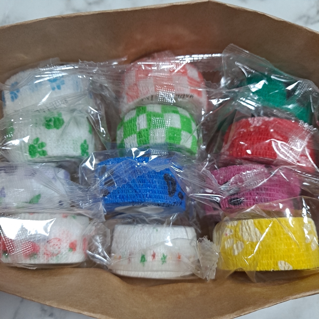패턴컬러 코반 자가점착 접착 손가락 탄력 밴드 붕대 테이프 2 1 리뷰 후기