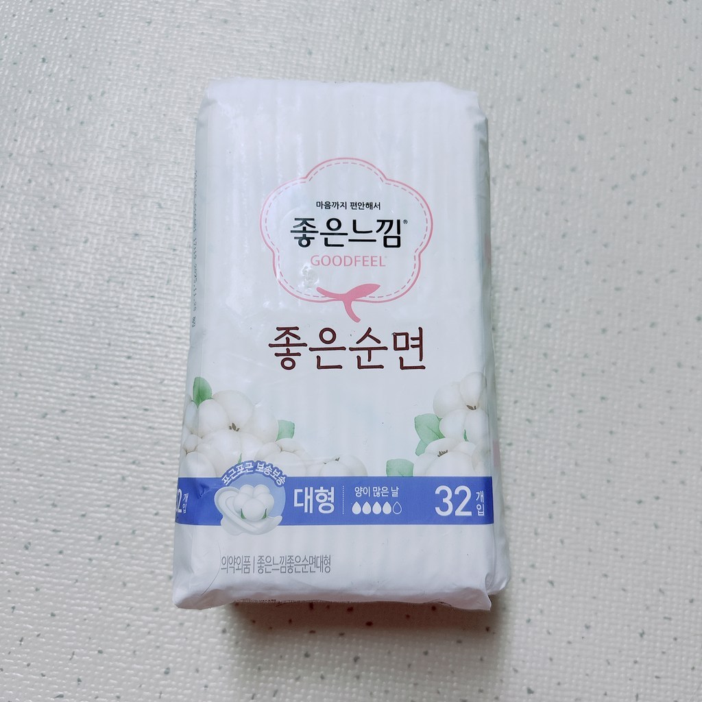 좋은느낌 좋은순면 대형 생리대 날개형