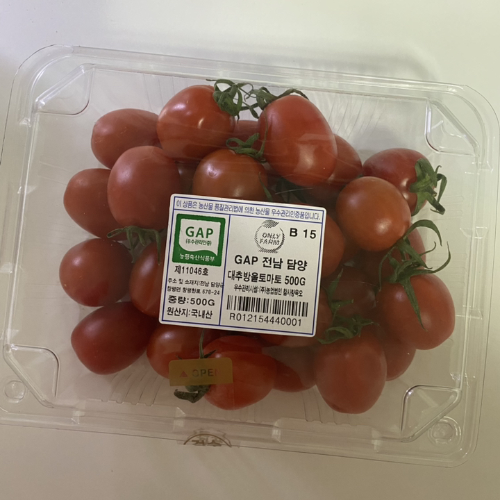 ONYFAR A 인증 전남 담양 대추방울토마토