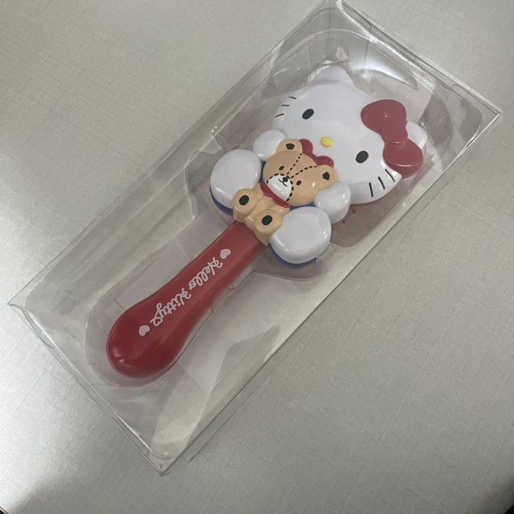 헬로키티 입체 헤어브러쉬