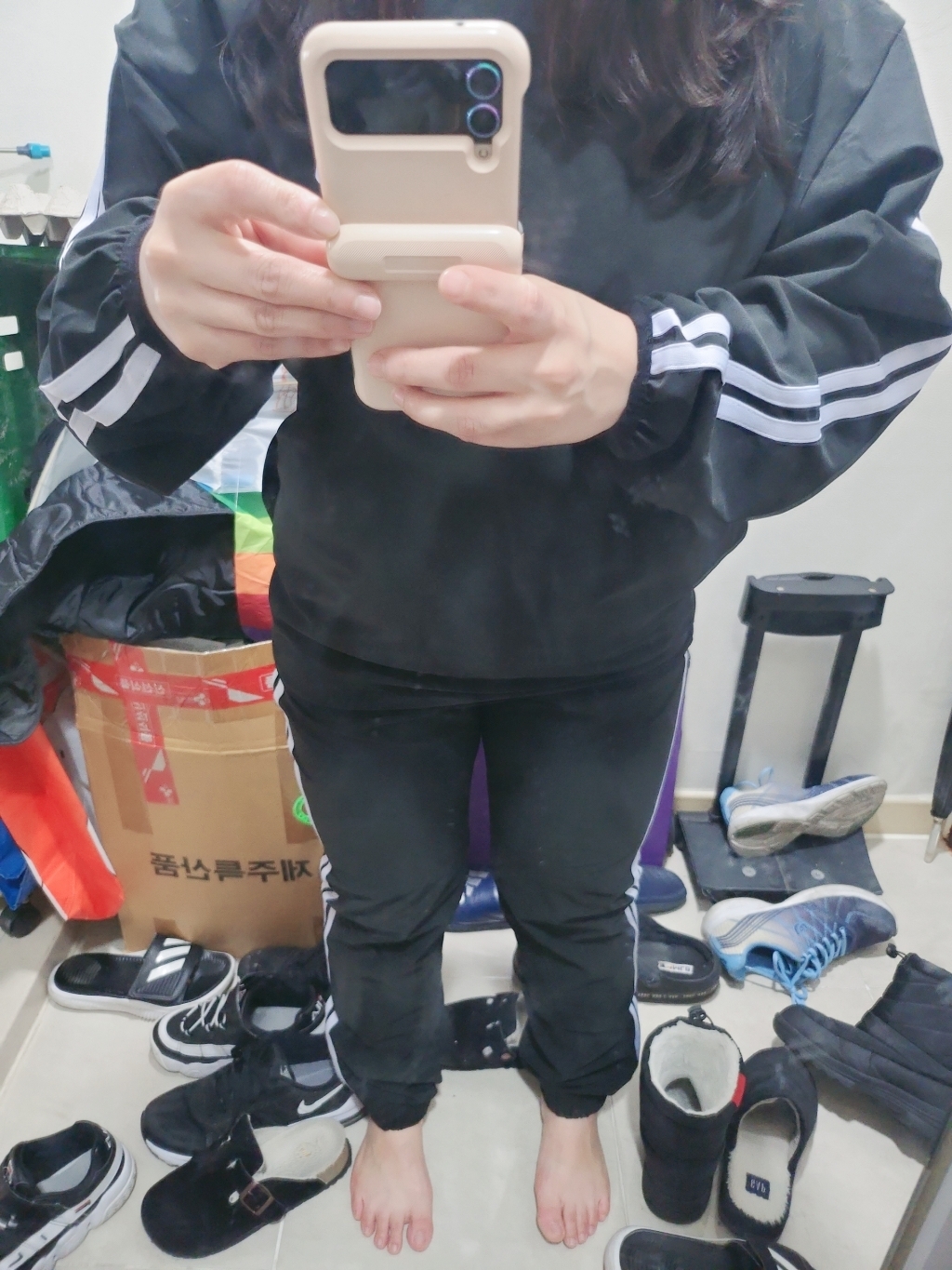 부스터지 땀복 트레이닝 맨투맨 상하의