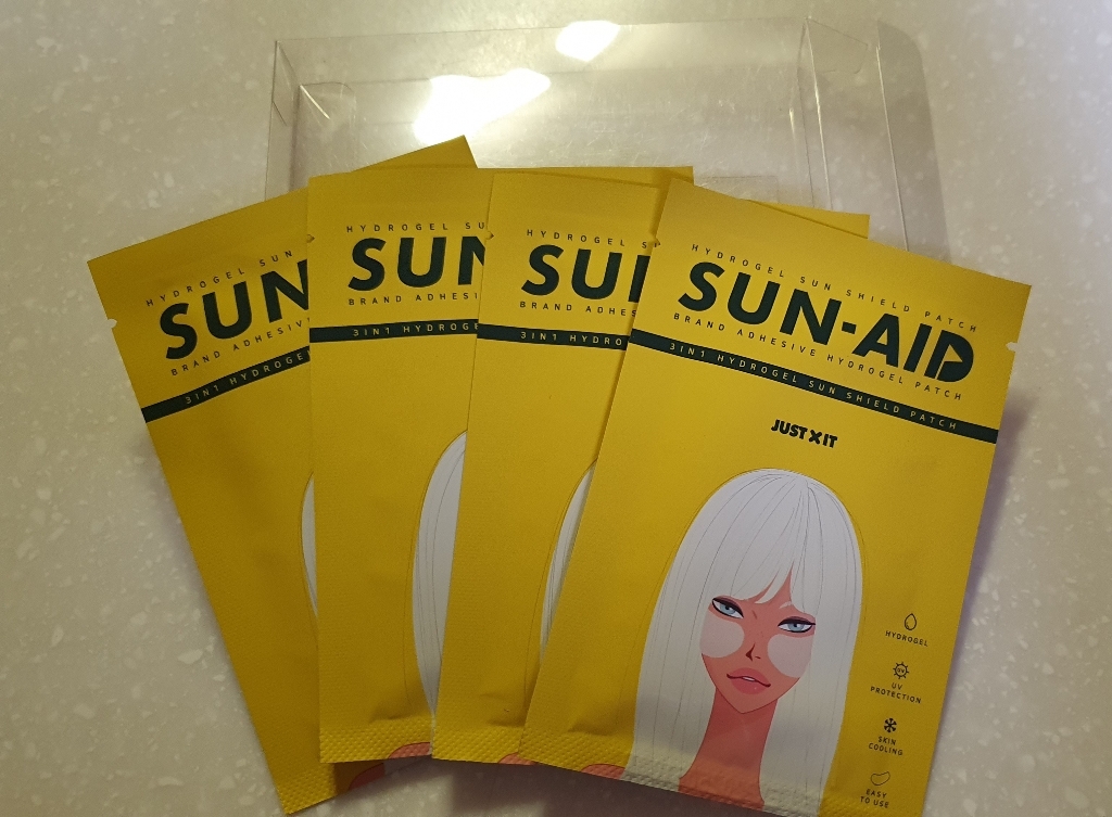 SUN AID 썬에이드 자외선차단 미백 주름 개선 이중 기능성 골프 썬패치 4회분