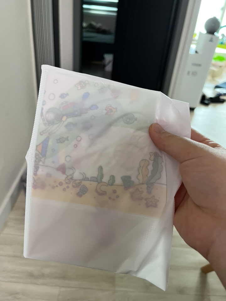 웨어리스 일회용 아기 턱받이 패턴