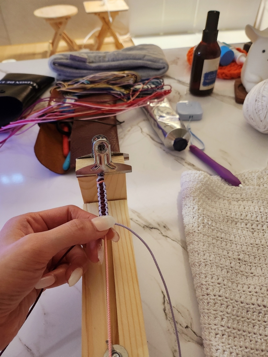 [정글스튜디오] 매듭팔찌 만들기 DIY 도구 고정틀 작업대 작업틀 거치대