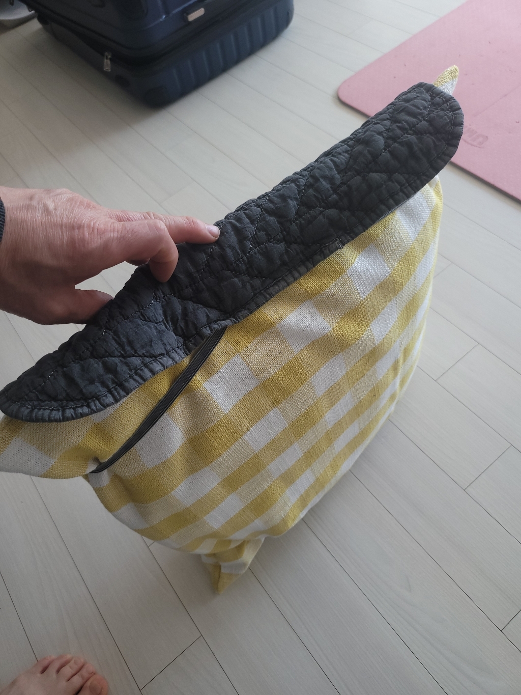 더자리 순면 피그먼트워싱 이지밴딩 베개커버
