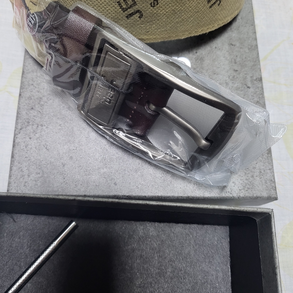 JEESIRIT 정품 남성용 가죽 자동 버클 벨트 O18CD996BT0346