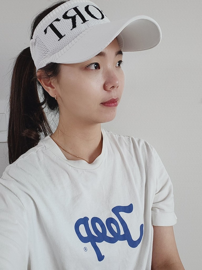 레드썬 여성 스포츠 테니스 골프 썬캡 여름 자외선차단 모자