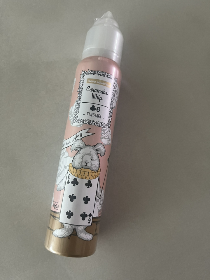 데미 우에보 쥬카라 캐러메이크 휩 남자헤어젤 머리왁싱 컬링무스 헤어무스 3A 6A 115g 300g, 휩6, 1개