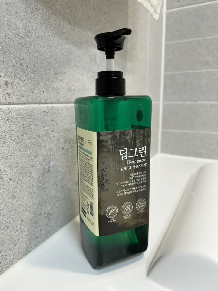 딥그린제이 네이처 비건 샴푸 화이트 머스크, 1L, 1개