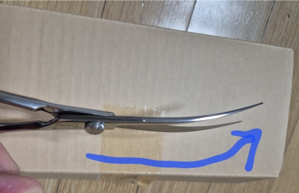 바비온 반려동물 EL 7 20도 커브 미용가위 19cm E2-701C, 1개