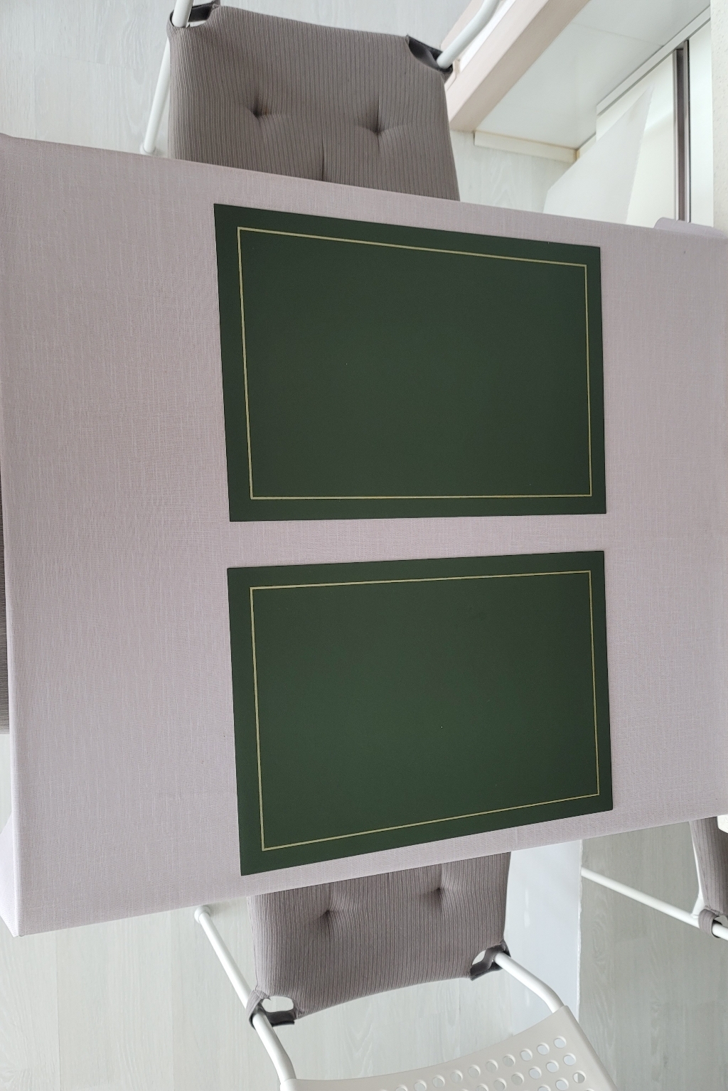 리빙공감 모던 가죽 방수 무지 테이블 식탁보, 아이보리, 2인용 와이드(140 x 90 cm), 1개