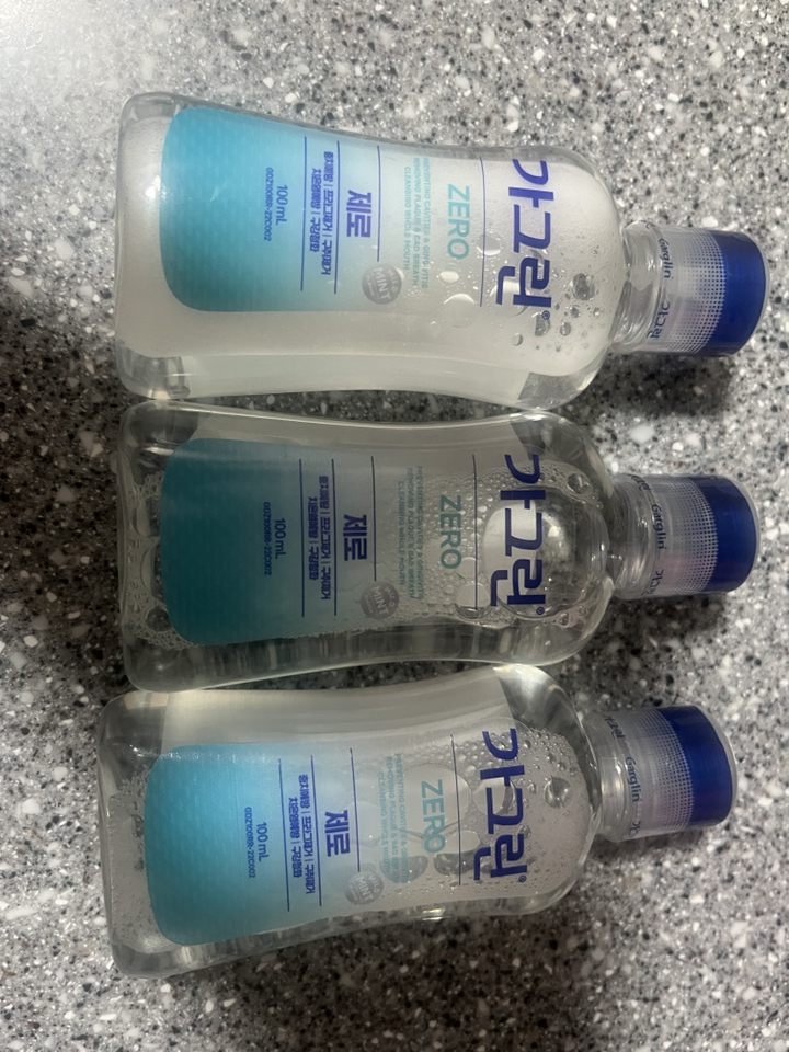 가그린 제로 구강청결제, 100ml, 3개