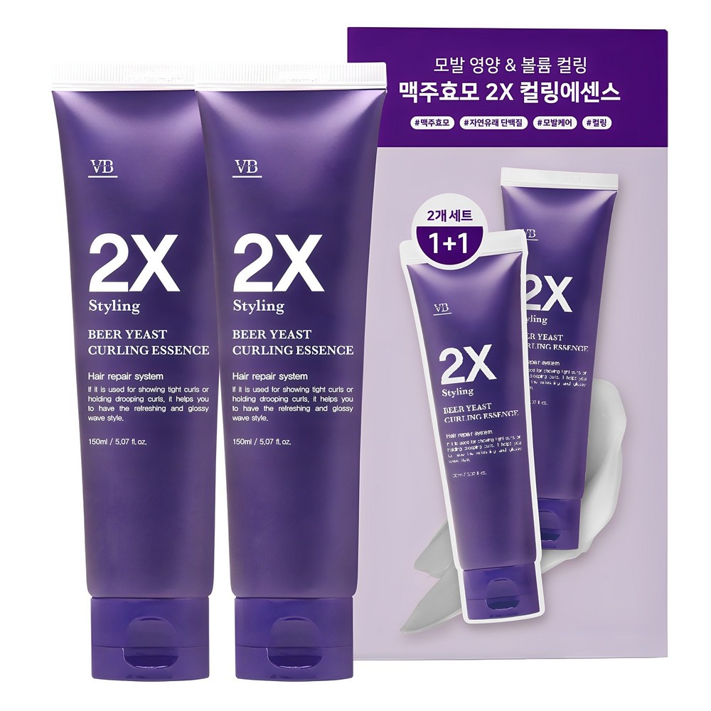 볼륨감 넘치는 컬링 헤어의 비밀: 비바스 맥주효모 2X 스타일링 컬링 헤어에센스