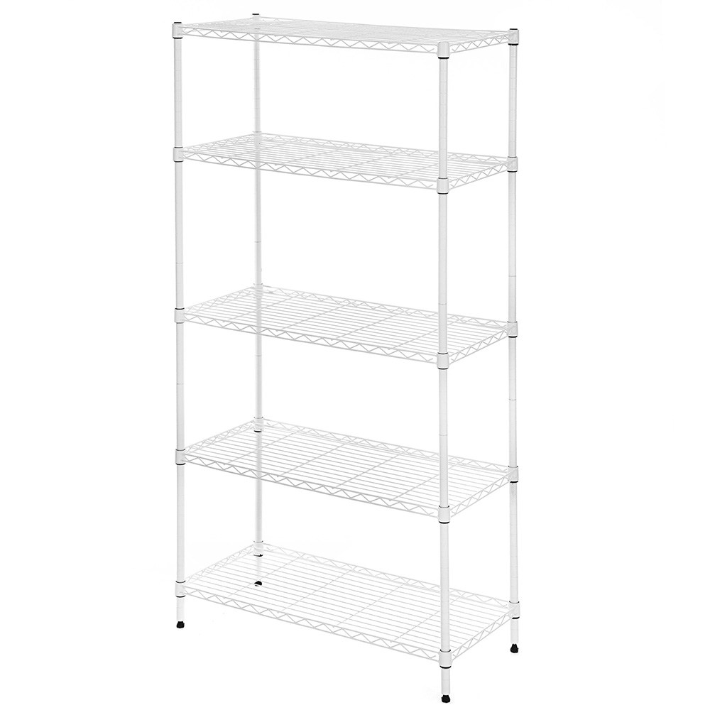 코멧 메탈 선반 5단 740 x 340 x 1500mm, 화이트
