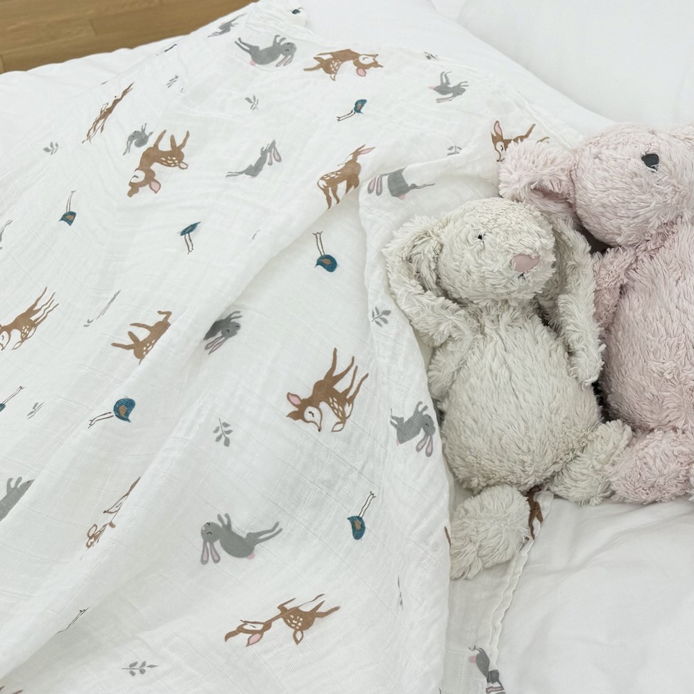 스파지오엘베이비 이중 거즈 블랭킷: 여름날 아기의 포근한 안식처 여름블랭킷