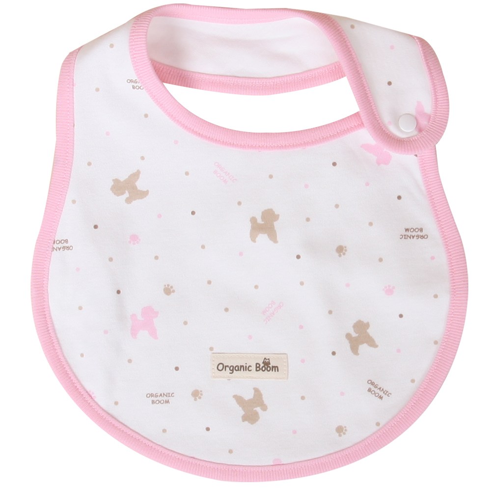 오가닉붐 무형광 유기농 푸들 쭈쭈 턱받이, 아이보리, 1개, 1개입