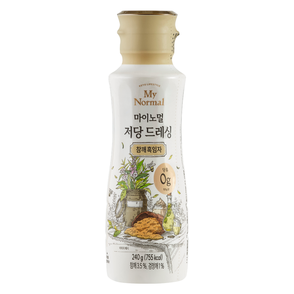 건강과 풍미를 동시에, 마이노멀 저당 드레싱 참깨흑임자 솔직 후기 참깨소스