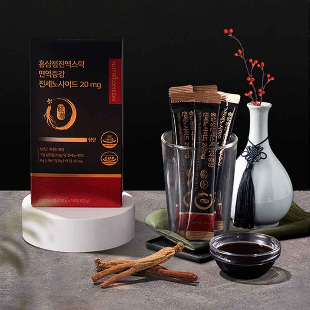활력 넘치는 하루를 위한 면역력 강화, 뉴트리커먼 홍삼정 진액스틱