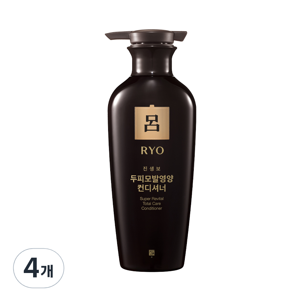 려 진생보 두피모발영양 컨디셔너 중건성용, 400ml, 4개