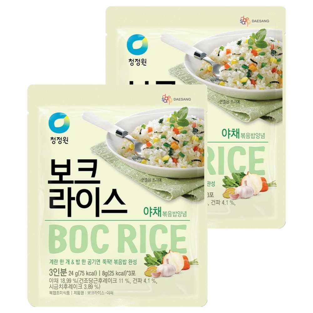 청정원 보크라이스 야채, 24g, 2개