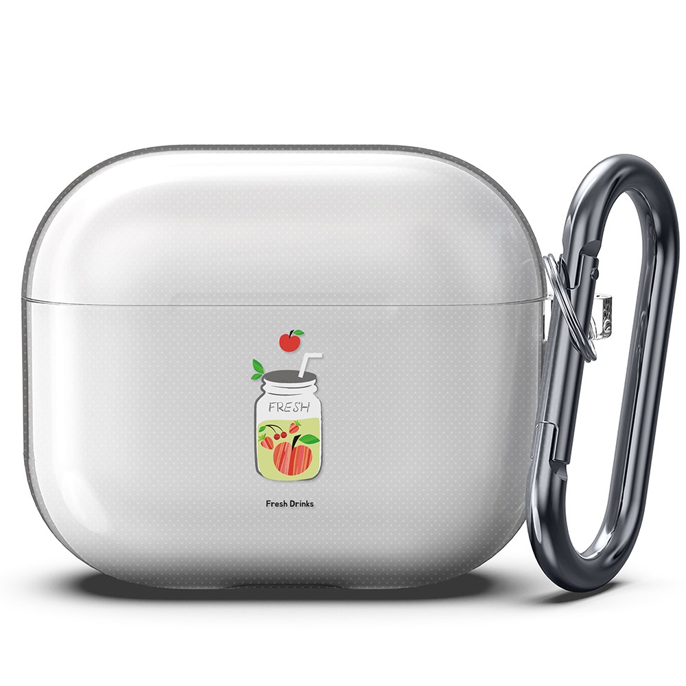 구스페리 디자인 투명 젤리 케이스, 큐티 소년, 에어팟 3세대