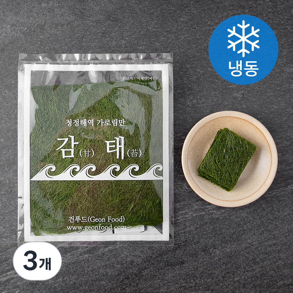 건푸드 들기름에 구운 맛감태 (냉동), 18g, 3개