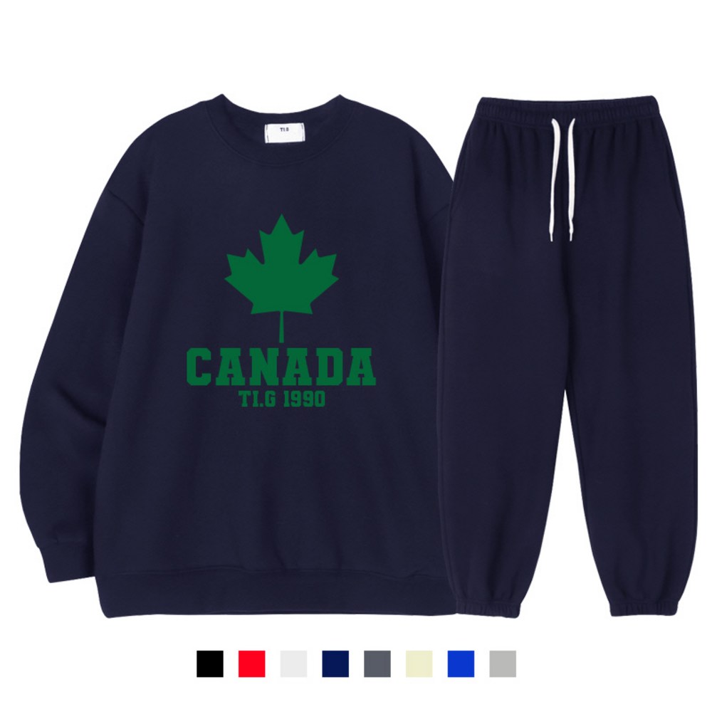 스타일과 편안함을 동시에! 티글렛 맨투맨+조거팬츠 세트