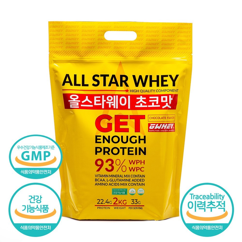 힘든 운동 후의 회복을 돕는 지웨이의 올스타웨이: WPC+WPH 복합 단백질 보충제