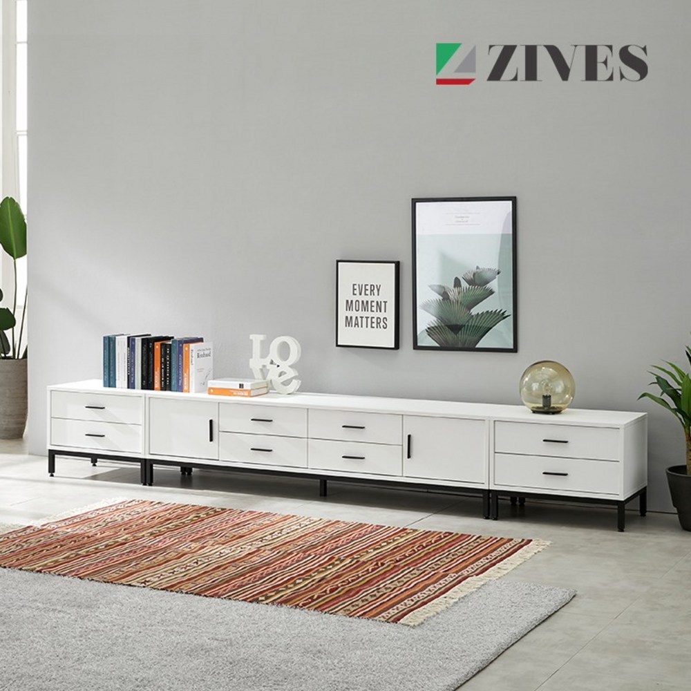 세련된 디자인과 실용성을 갖춘 지베스 프리모 3000 거실장 세트, 지금 바로 득템하세요!