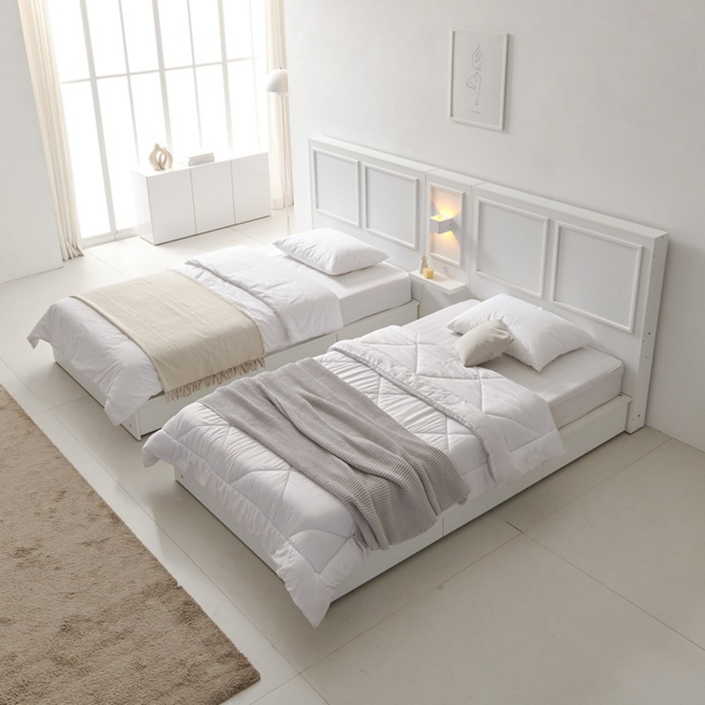 보루네오 샤인즈 부부트윈침대: 모던함과 실용성의 조화 부부트윈침대