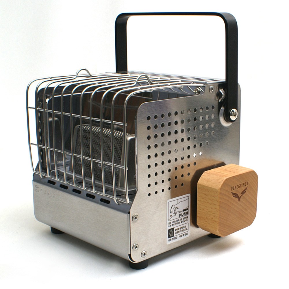 감성 캠핑을 위한 페레그리너 코베아 큐빅난로 우드 손잡이 액세서리: 디자인은 훌륭하나 마감과 내구성은 아쉬움.