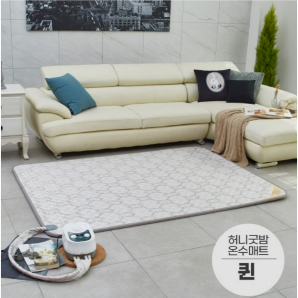 2025년형 일월 허니굿밤 온수매트로 전자파 걱정 없이 따뜻하고 쾌적한 숙면을 경험하세요.